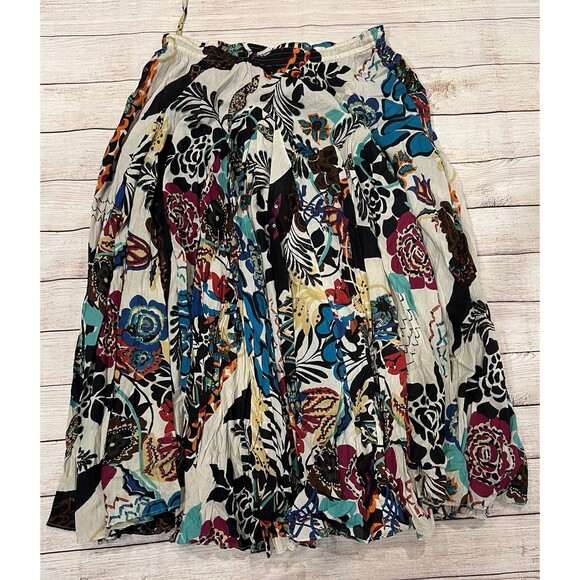 NWT Grace Elements bohemian maxi skirt vibrant, multi-colored floral Medium $68 - Picture 3 of 7